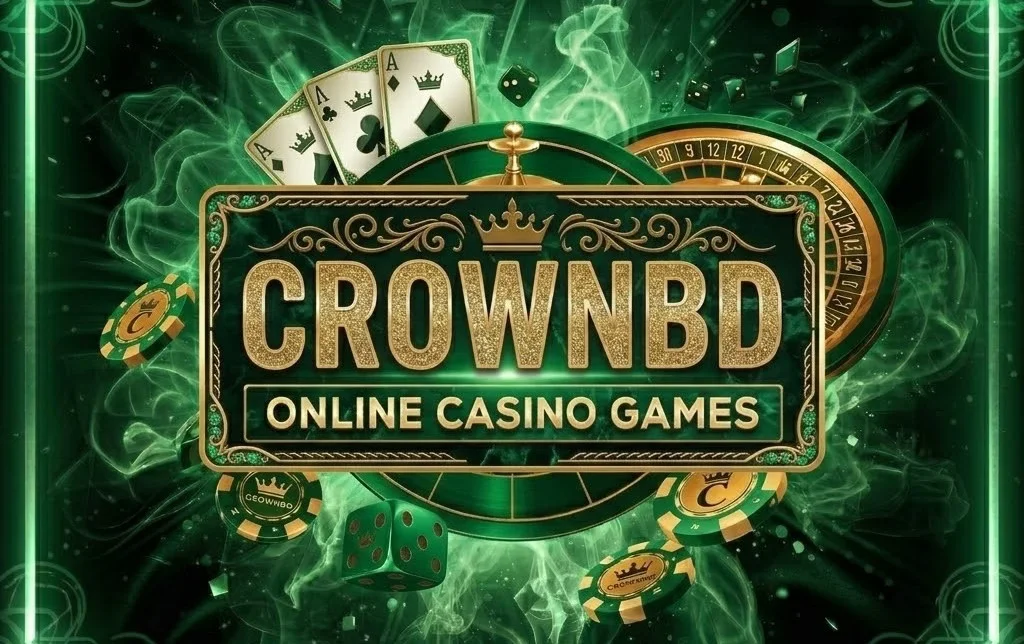 Sophisticated lady in elegant attire surrounded by gold currency and a glowing roulette wheel — an upscale environment for CrownBD members.